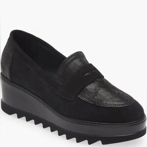 Cordani Alina Wedge Loafer - Crosta Nuvola Nero